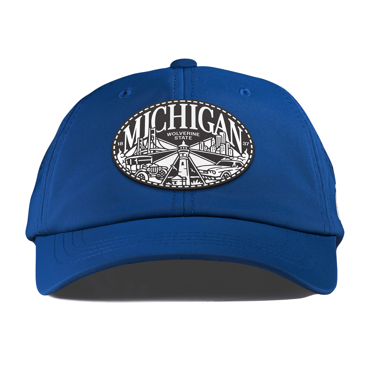 Michigan Traveler Performance Dad Hat Royal
