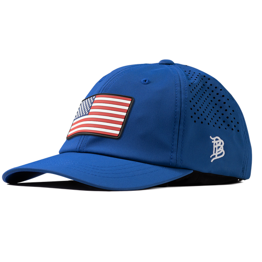 Old Glory PVC Performance Dad Hat Royal