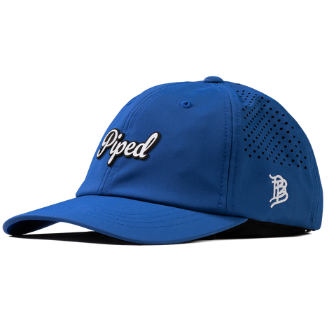 Piped Script Performance Dad Hat Royal