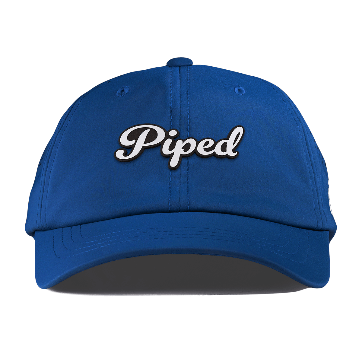 Piped Script Performance Dad Hat Royal