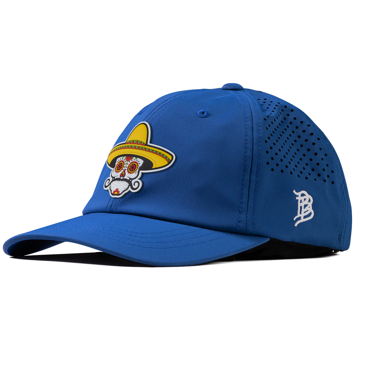 Sombrero Skull PVC Performance Dad Hat Royal