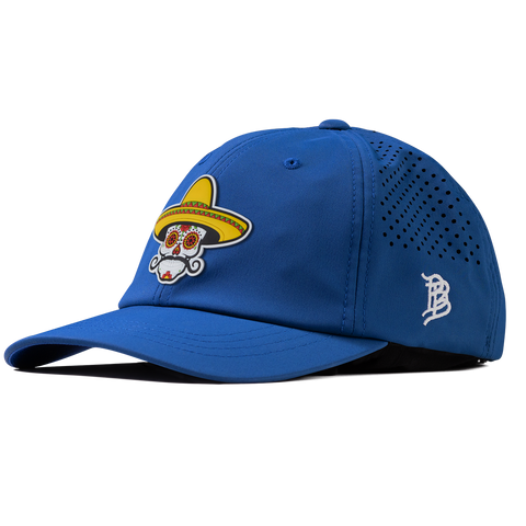 Sombrero Skull PVC Performance Dad Hat Royal
