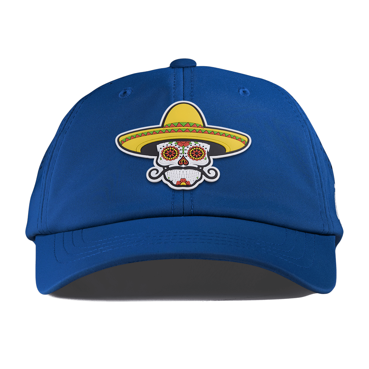 Sombrero Skull PVC Performance Dad Hat Royal