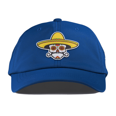 Sombrero Skull PVC Performance Dad Hat Royal