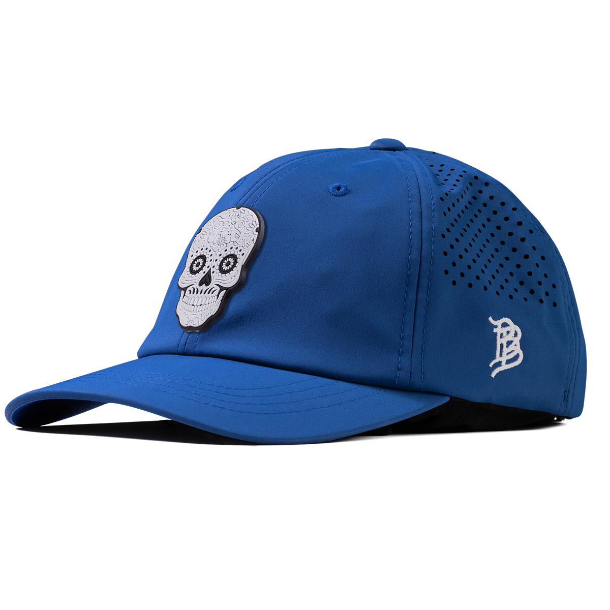 Sugar Skull PVC Performance Dad Hat Royal