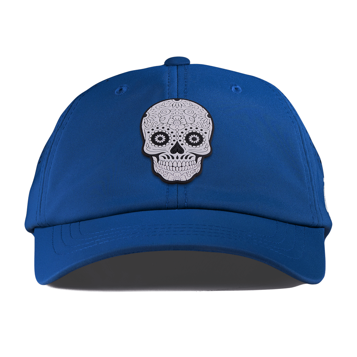 Sugar Skull PVC Performance Dad Hat Royal
