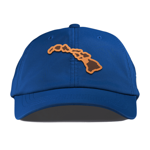 Hawaii 50 Performance Dad Hat Royal