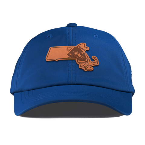 Massachusetts 6 Performance Dad Hat Royal
