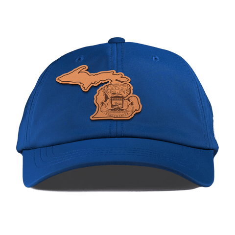 Michigan 26 Performance Dad Hat Royal