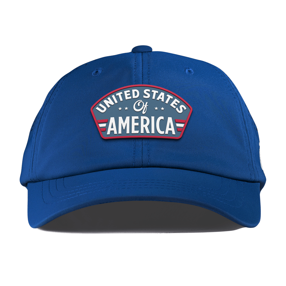 United States of America Badge Performance Dad Hat Royal