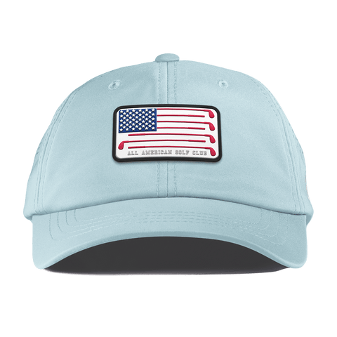 Hailey Ostrom "All American Golf Club" Performance Dad Hat Sky Blue