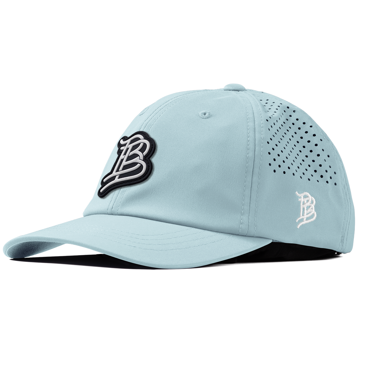 BB Cutout PVC Performance Dad Hat Sky Blue