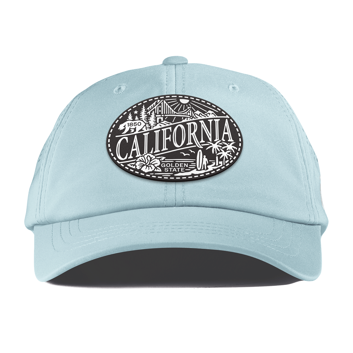 California Traveler Performance Dad Hat Sky Blue