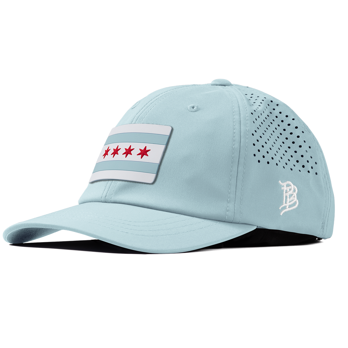 Chicago Flag Performance Dad Hat Sky Blue
