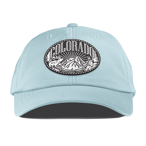 Colorado Traveler Performance Dad Hat Sky Blue