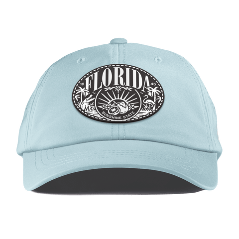 Florida Traveler Performance Dad Hat Sky Blue