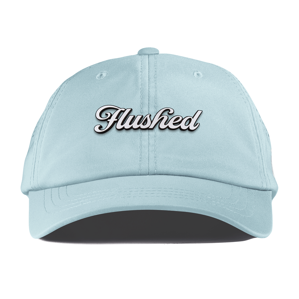 Flushed Script Performance Dad Hat Sky Blue