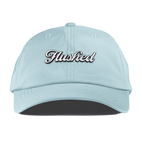 Flushed Script Performance Dad Hat Sky Blue