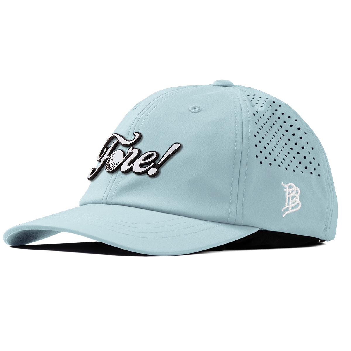Fore! Script Performance Dad Hat Sky Blue