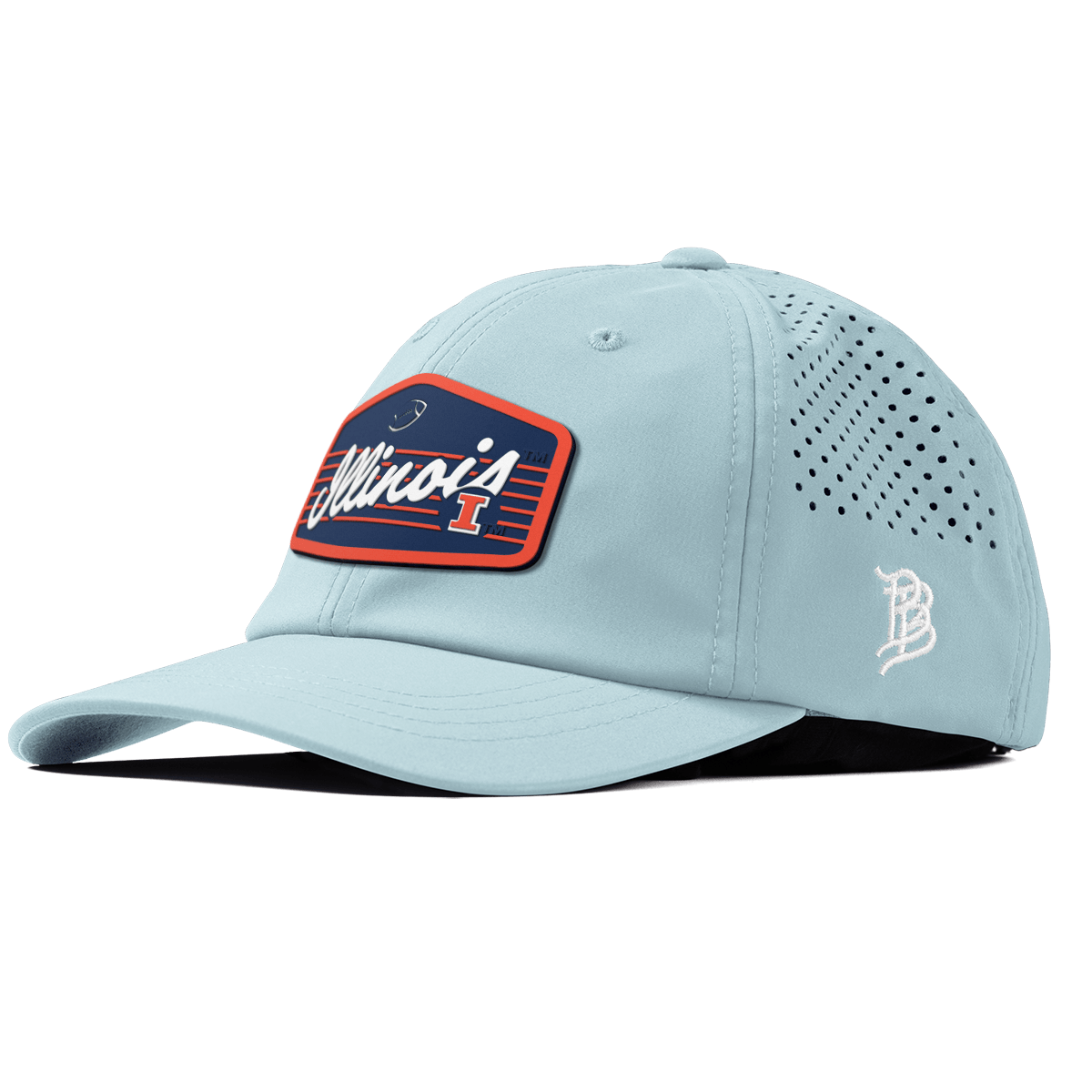 University of Illinois "Illini Football" Performance Dad Hat Sky Blue