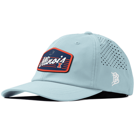 University of Illinois "Illini Football" Performance Dad Hat Sky Blue