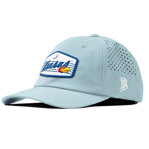 University of Kansas "Jayhawks Football" Performance Dad Hat Sky Blue