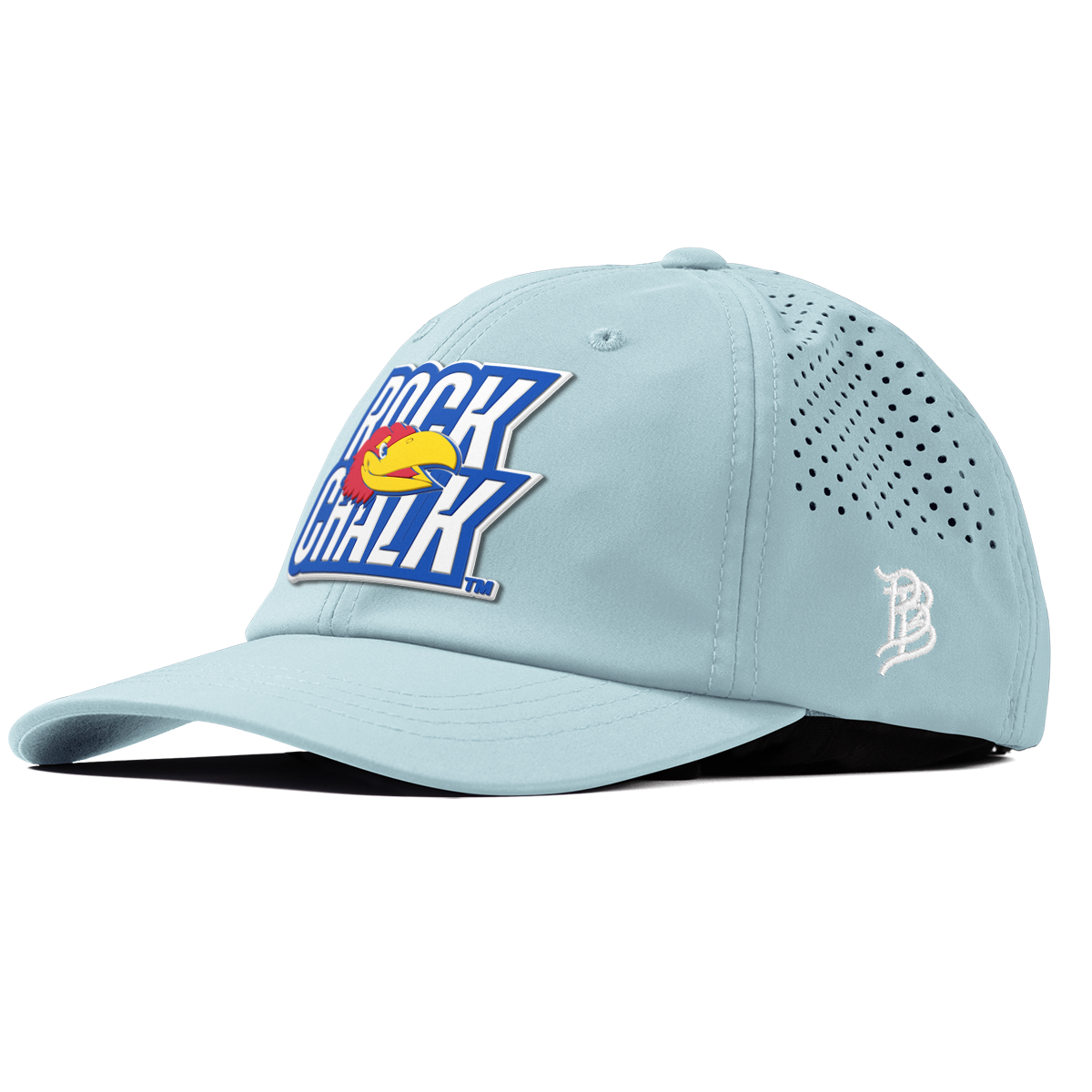 University of Kansas "Kansas Rock Chalk Block" Performance Dad Hat Sky Blue