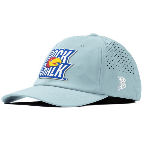 University of Kansas "Kansas Rock Chalk Block" Performance Dad Hat Sky Blue