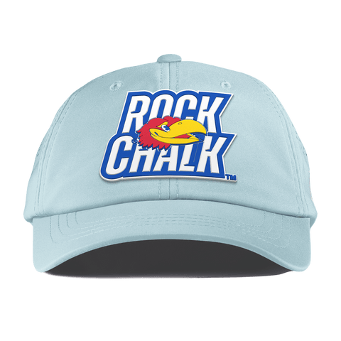 University of Kansas "Kansas Rock Chalk Block" Performance Dad Hat Sky Blue