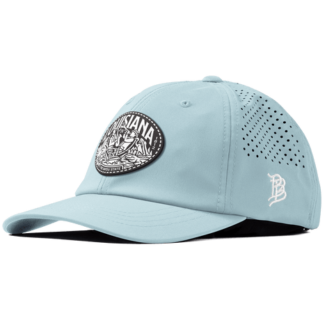 Louisiana Traveler Performance Dad Hat Sky Blue