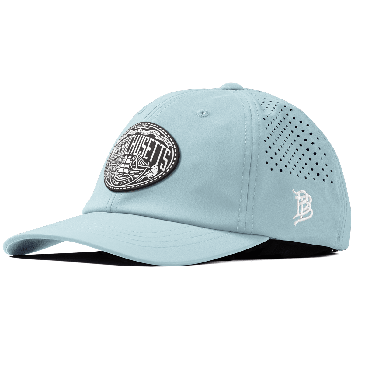 Massachusetts Traveler Performance Dad Hat Sky Blue