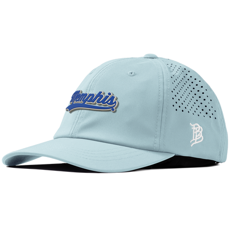 University of Memphis "Memphis Script" Performance Dad Hat Sky Blue