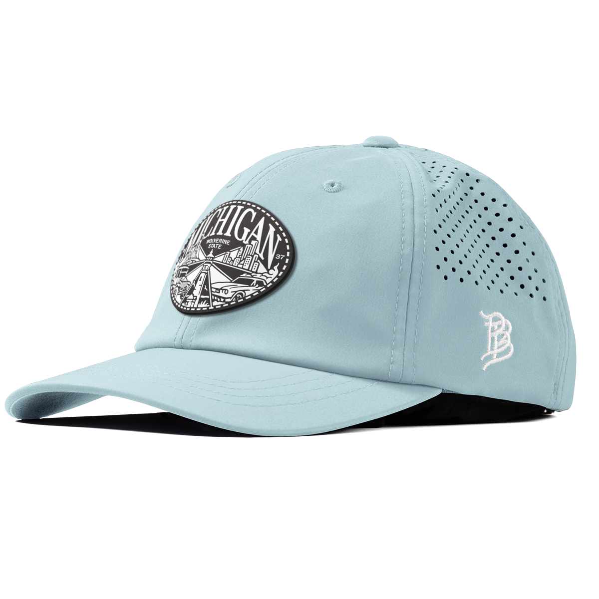 Michigan Traveler Performance Dad Hat Sky Blue