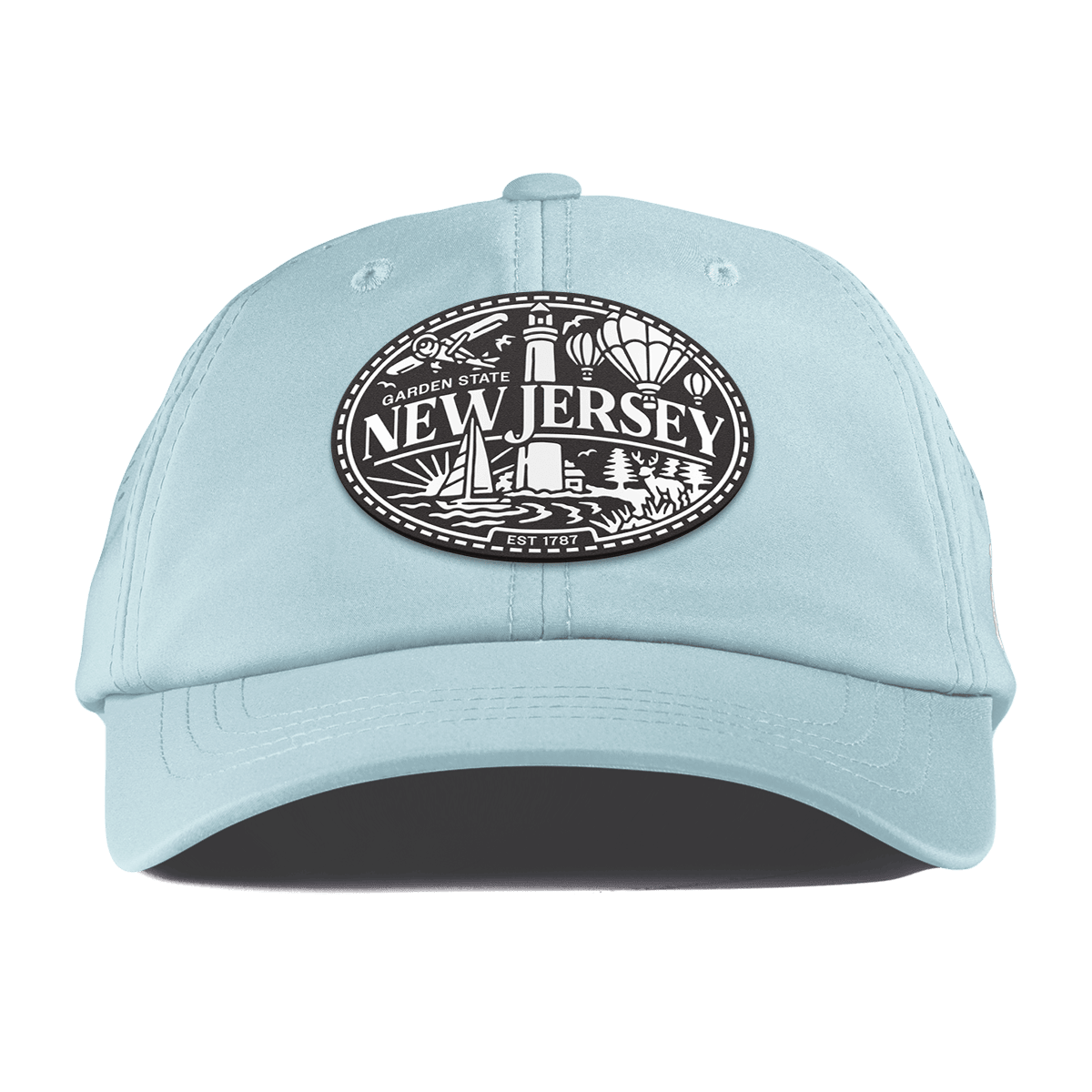 New Jersey Traveler Performance Dad Hat Sky Blue