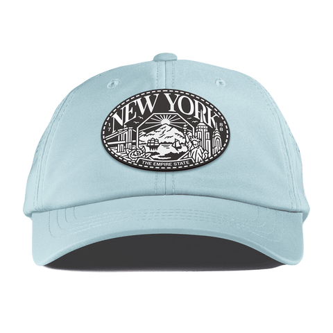 New York Traveler Performance Dad Hat Sky Blue