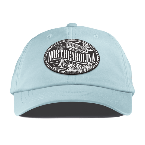 North Carolina Traveler Performance Dad Hat Sky Blue