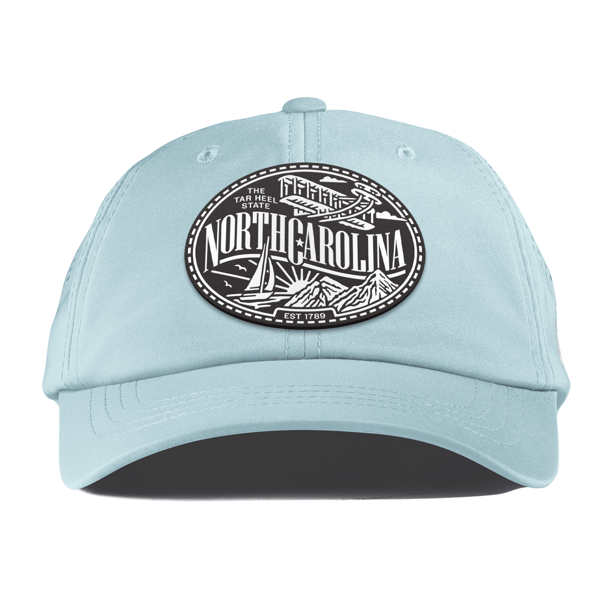North Carolina Traveler Performance Dad Hat Sky Blue