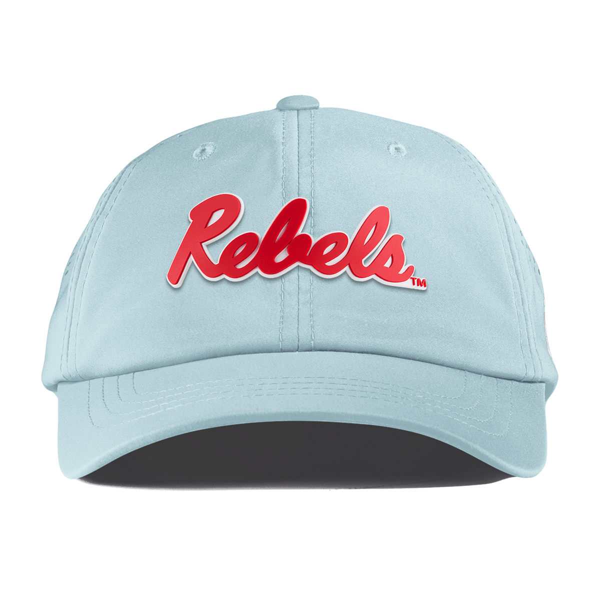 University of Mississippi "Ole Miss Crimson Rebels" Performance Dad Hat Sky Blue