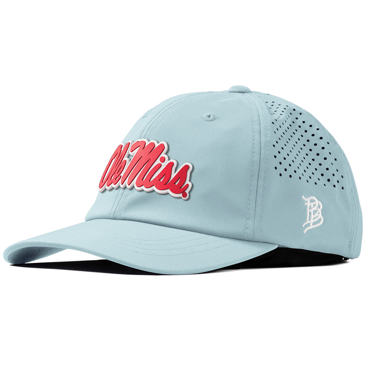 University of Mississippi "Ole Miss Crimson Script" Performance Dad Hat Sky Blue
