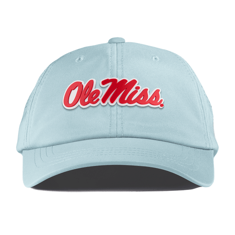 University of Mississippi "Ole Miss Crimson Script" Performance Dad Hat