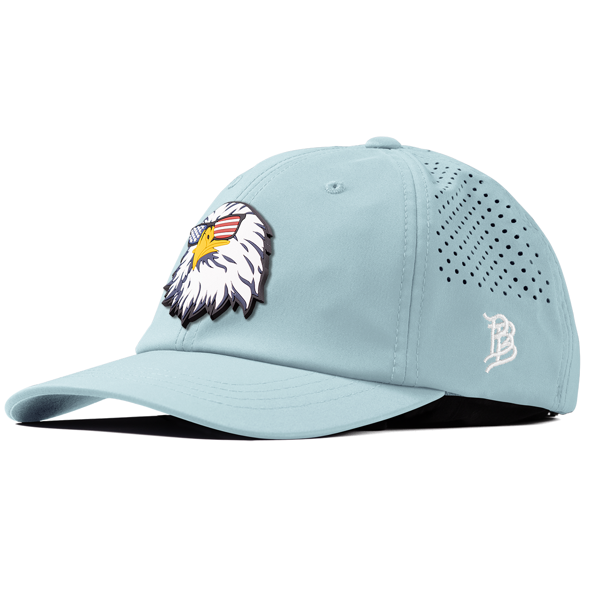 Party Eagle PVC Performance Dad Hat Sky Blue