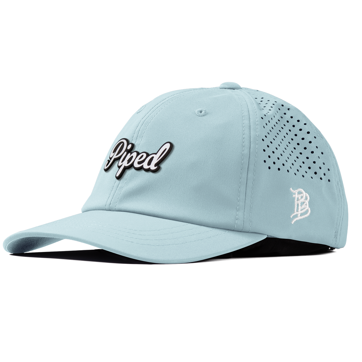 Piped Script Performance Dad Hat Sky Blue