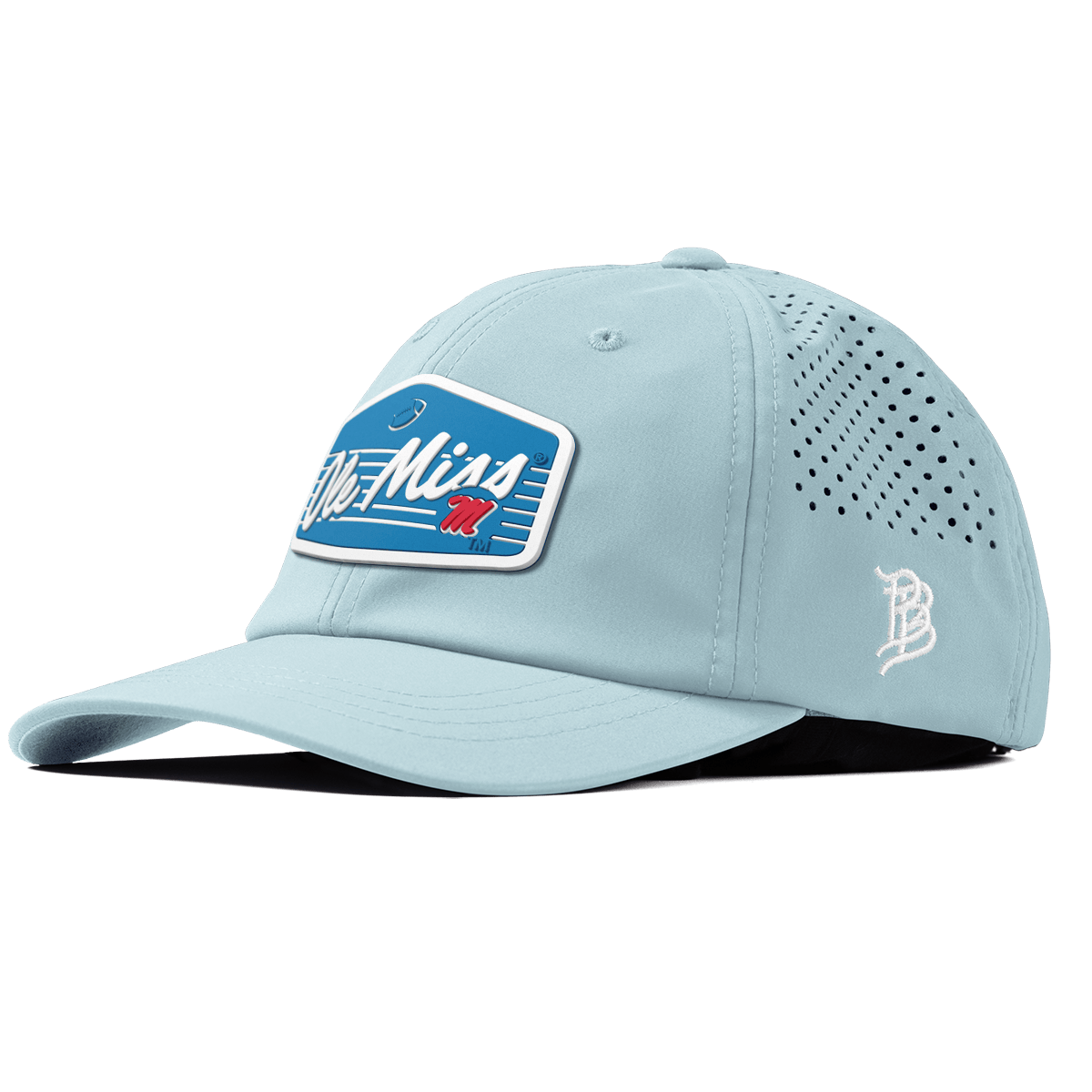 University of Mississippi "Rebel Football" Performance Dad Hat Sky Blue