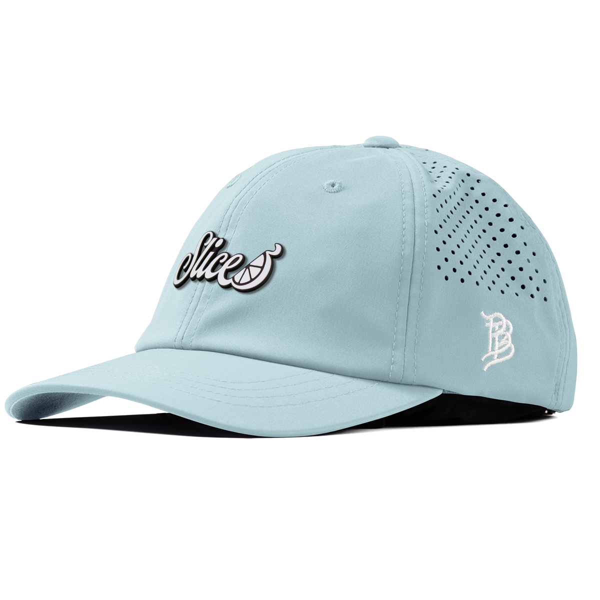 Sliced Script Performance Dad Hat Sky Blue