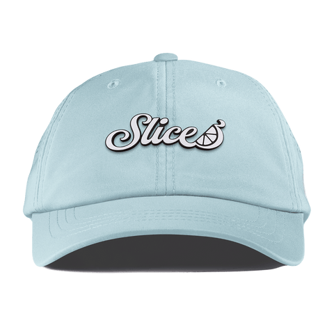 Sliced Script Performance Dad Hat Sky Blue