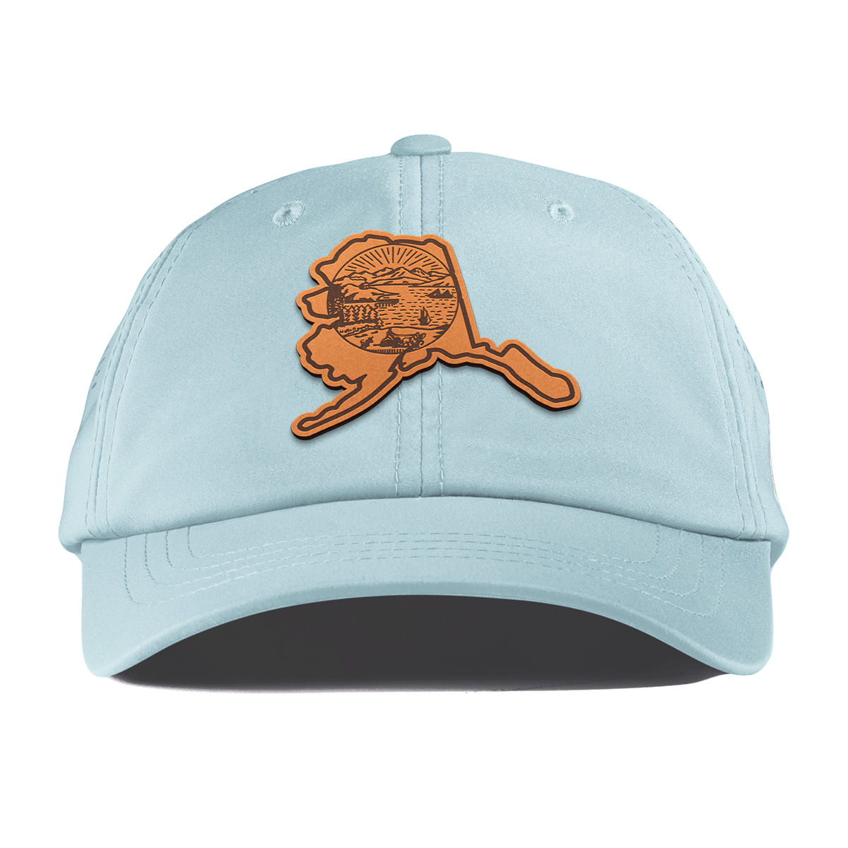 Alaska 49 Performance Dad Hat Sky Blue