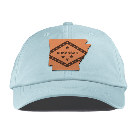 Arkansas 25 Performance Dad Hat Sky Blue