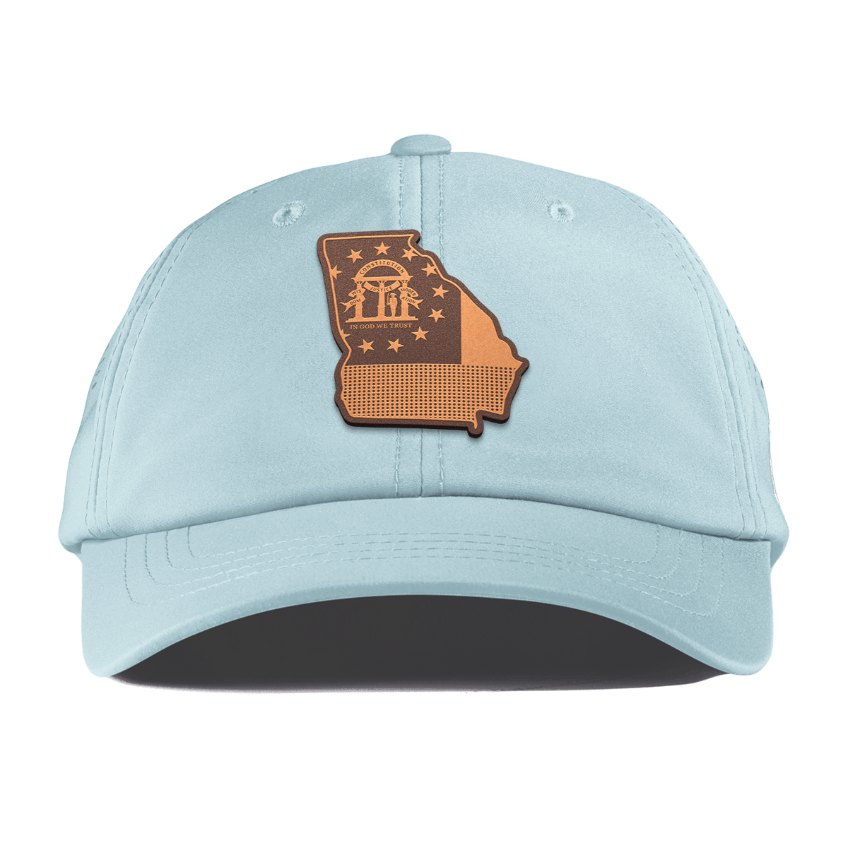 Georgia 4 Performance Dad Hat Sky Blue