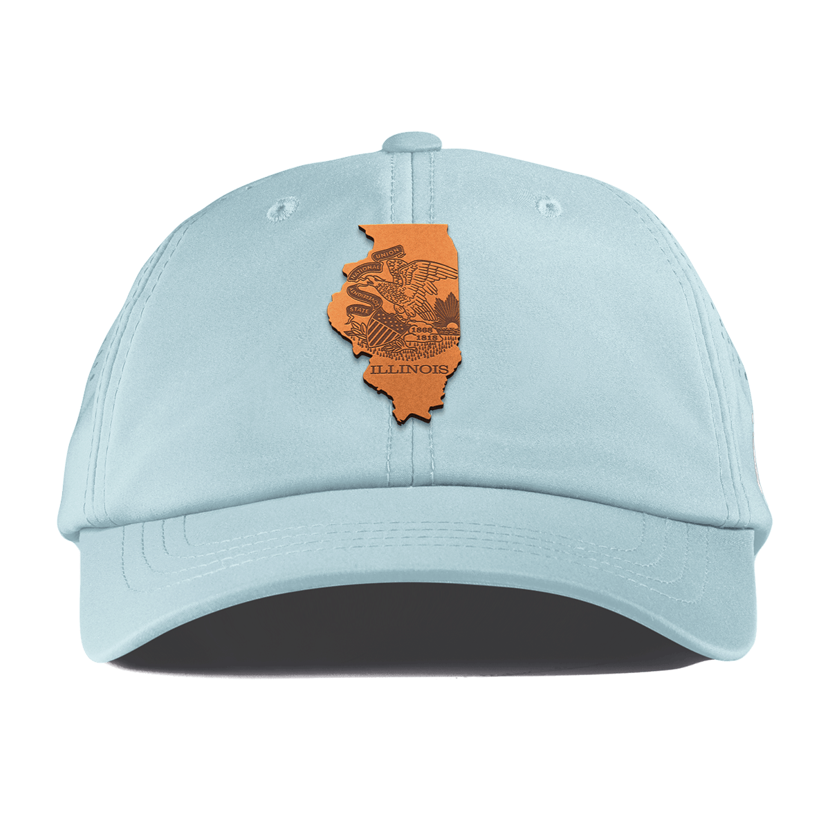 Illinois 21 Performance Dad Hat Sky Blue