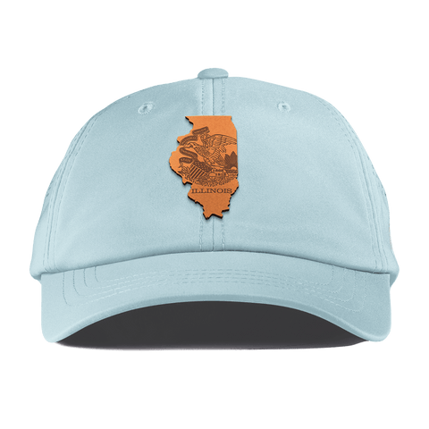 Illinois 21 Performance Dad Hat Sky Blue